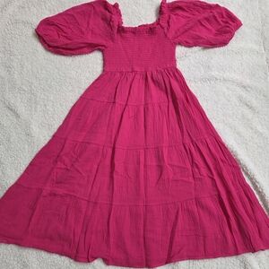 R. Vivimos Elegant‎ Fuchsia Women's Mini Dress